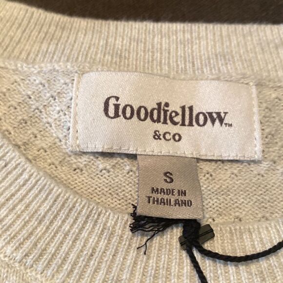 Women’s Goodfellow & Co Long Sleeve Sweater Round Neck Textured Size S NWT - Picture 10 of 11